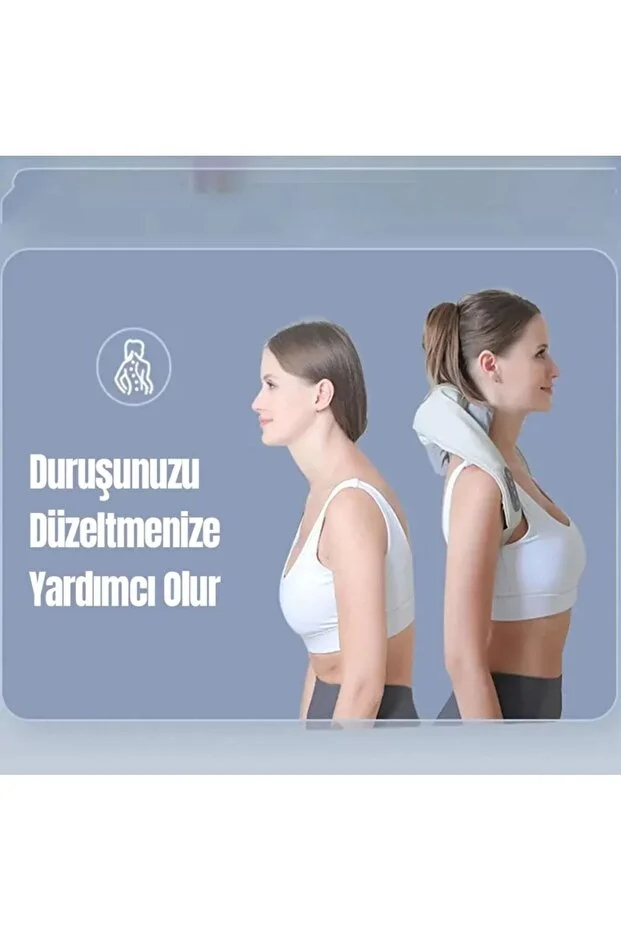 Şarjlı Ovmalı Isıtmalı Boyun Sırtbel Omuz Cihazı Bacak Insan Eli Yoğurma Hissi Veren Masaj Aleti